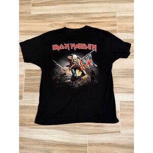Iron Maiden The Trooper Graphic T-Shirt Black Mens XL Rock Band Tee